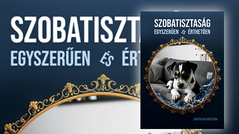 Szobatisztaság egyszerűen és érthetően e-könyv borítója. Kutyaviselkedés terápia e-könyv tájkép arányú bélyegképe.